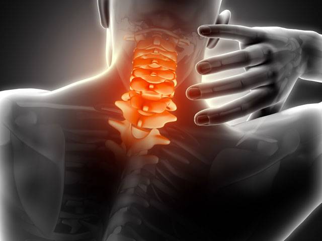 colonna cervicale infiammata