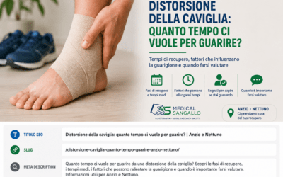 Distorsione della caviglia: quanto tempo ci vuole per guarire?